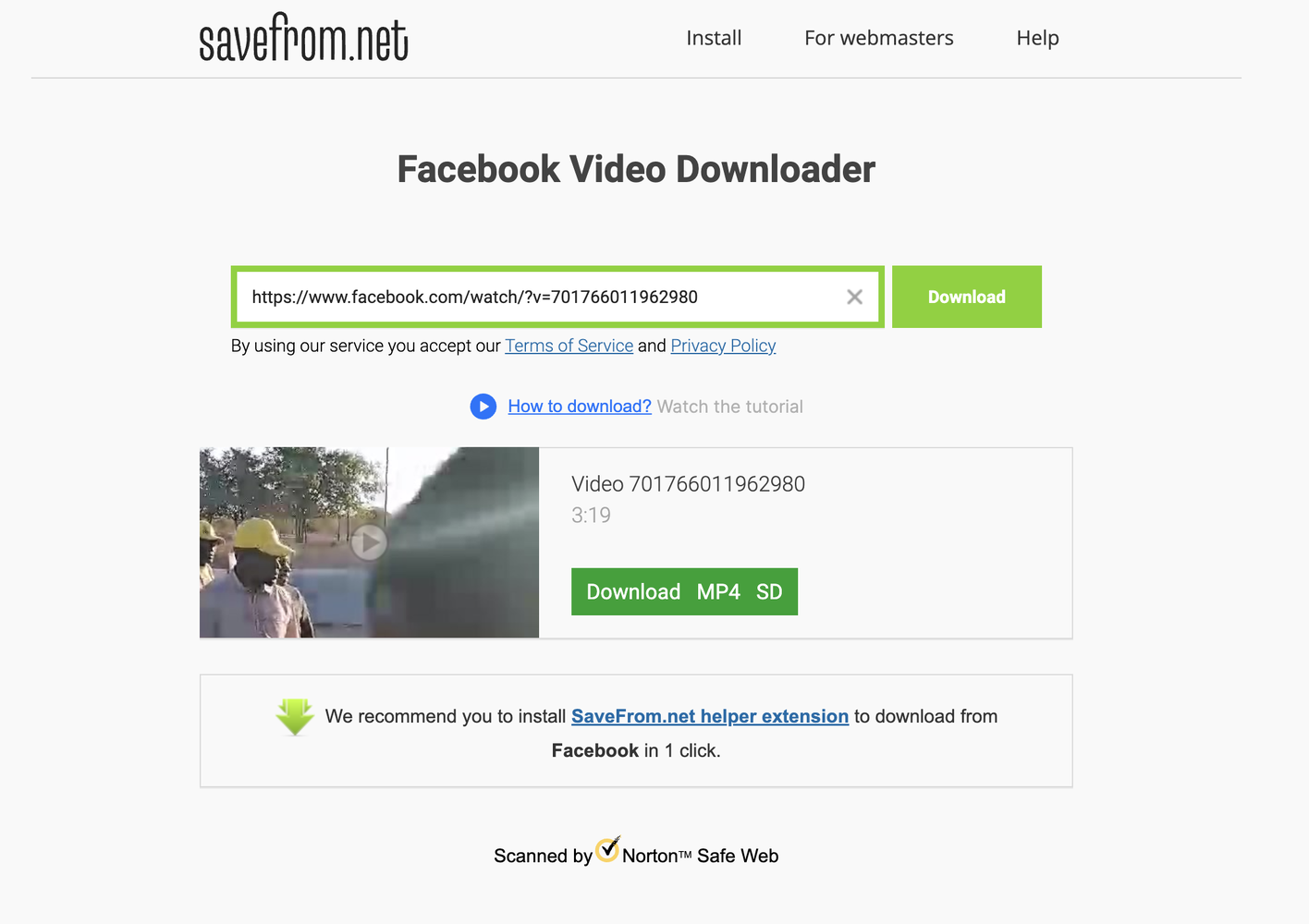 Downloading media for verification